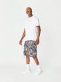 SUMWON All Over Printed Nylon Cargo Shorts