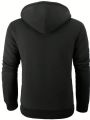 Men's Zipper Hooded Fleece Sweatshirt With Drawstring