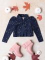 Girls' (little) Star Print Jacket