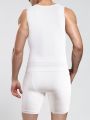 Men's Textured Weave Compression Body Shaping Suit