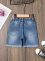 Boys' Ripped Denim Shorts