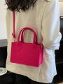 Neon Pink Square Bag
