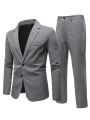 Manfinity Mode Men's Striped Suit Set