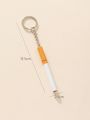 1pc Women's Cigarette Shaped Keychain For Daily Use