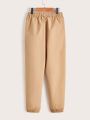 SHEIN Boys Drawstring Waist Carrot Pants