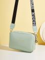 Mini Letter Graphic Crossbody Bag