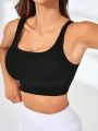 Yoga Basic Seamless Backless Sports Bra