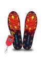 Electric Heated Insoles USB Rechargeable Adjustable Temperature Heated Shoes Soles Winter Foot Warmers for Men Women with Remote