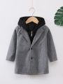 Toddler Boys 2 In 1 Hooded Overcoat