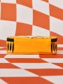 GARFIELD X SHEIN Yellow Pu Fun Pencil Case