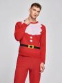 SHEIN Men Christmas Pattern Sweater & Knit Pants