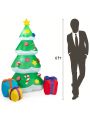 Gymax 6ft Inflatable Christmas Tree Indoor Outdoor Decoration w/ 3 Gift Boxes