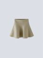 Young Girl Flare Hem Sweater Skirt