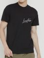 Men's Letter Printed Sports T-Shirt