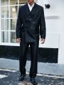 Men's Plus Size Double Breasted Suit Set