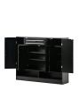 Sleek and Modern Shoe Cabinet with Adjustable Shelves, Minimalist Shoe Storage Organizer with Sturdy Top Surface, Space-saving Design Side Board for Various Sizes of Items