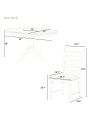 Nestfair 5-Piece Round Dining Table with 4-Chairs
