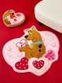 SCOOBY-DOO X SHEIN Cartoon Printed Heart Shaped Rug (Single Piece)