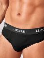 SHEIN Leisure Men's Letter Printed Triangle Briefs