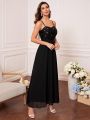 Contrast Sequin Cami Bridesmaid Dress