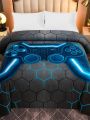 Gamepad Print Duvet Cover Without Filler