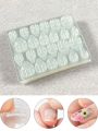 50 Sheets/1200pcs Super Sticky Jelly Glue Nail Stickers, No Trace, Ultra Thin, Waterproof
