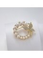 1pc Pearl & Bowknot Design Clothing Accessory & Ornament Brooch