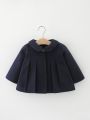 Baby Peter-pan Collar Fold Pleated Coat