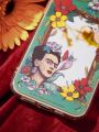 Frida Kahlo X SHEIN Flower Print Phone Case