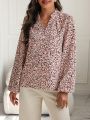 Women's All Over Print Notched Collar Shirt
