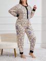 Plus Size Cartoon Bunny Print Pajamas