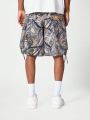 SUMWON All Over Printed Nylon Cargo Shorts