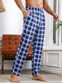 Men'S Plaid Pattern Home Wear Bottoms