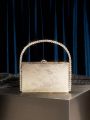 SHEIN SXY Rhinestone Box Clutch Evening Bag