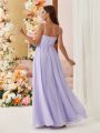 SHEIN Belle Minimalist Style Bridesmaid Cami Dress