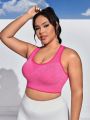 Yoga Basic Plus Size Women's Padded Double-Layered Sports Bra