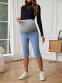 SHEIN Maternity Casual Denim Pants