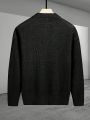 Manfinity Men's Turn-Down Collar Button Front Cardigan