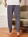 Men's Plaid Patterned Loungewear Pants