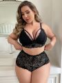 Plus Size Lace Lingerie Set