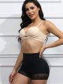 Women's Solid Color Lace Trim Shapewear Bottoms