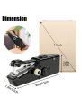 Mini Handheld Sewing Machine, Portable Sewing Machine Ergonomic Design for For Clothes Pants Jeans T-shirts Curtains, Easy to Use for DIY Beginners for Home Travel