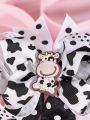 1pc/pack Cow Print Pattern Kids' Hair Clip