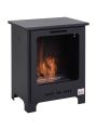 HOMCOM Freestanding Ethanol Fireplace Stove, Burns up to 3 Hours, Black
