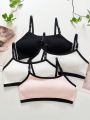 Tween Girl Color Block Edge Wireless Bra