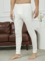 Men'S Solid Color Warm Thermal Underwear Bottoms