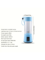 1 Piece Wireless Portable Blender, USB Rechargeable Mini Juice Blender Suitable For Juice Shakes And Smoothies, Juice, Milk, Fruit And Vegetable Mini Juicing Cups