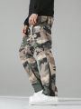 Extended Sizes Men's Plus Size Camouflage Cargo Pants