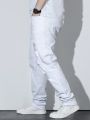 Men's Plus Size Ripped Jeans With Pockets