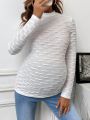 SHEIN Maternity Tight-fitting Long Sleeve T-shirt